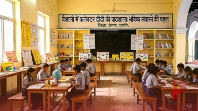 वैशाली में 'कलेक्टर दीदी की पाठशाला': डीएम वर्षा सिंह का बच्चों को भविष्य संवारने का अनोखा प्रयास