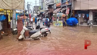 अंबाला में पहली ही बारिश ने बढ़ाई मुश्किलें, एशिया का सबसे बड़ा कपड़ा बाजार पानी में डूबा