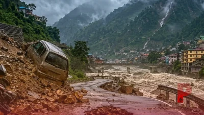 उत्तराखंड में मानसून का कहर: भारी बारिश का ऑरेंज अलर्ट, कई जिले प्रभावित और सड़कें बंद