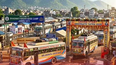 अमरनाथ यात्रा 2026 का भव्य आगाज: उपराज्यपाल मनोज सिन्हा ने पहले जत्थे को दिखाई हरी झंडी, बम-बम भोले के जयकारों से गूंजी जम्मू नगरी