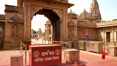 अखिलेश यादव का भाजपा और चंपत राय पर तीखा प्रहार, मंदिर के चढ़ावे में अवैध कब्जे का लगाया आरोप