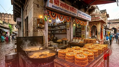 भरतपुर में गुड़ के घेवर का छाया जादू, सावन के मौके पर स्वाद और सेहत का अनूठा मेल