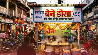 जमशेदपुर के साकची में 'बेने डोसा' का जलवा, घी और पोड़ी मसाले का स्वाद जीत रहा है लोगों का दिल