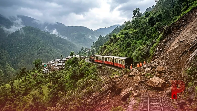 कालका-शिमला रेल मार्ग पर भूस्खलन का असर, 10 ट्रेनें रद्द और 400 से ज्यादा यात्रियों का सफल रेस्क्यू