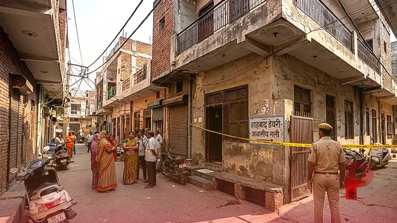 दिल्ली के शाहबाद डेयरी में विवाहिता की संदिग्ध मौत: बाथरूम में मिला शव, पति और बच्चा लापता