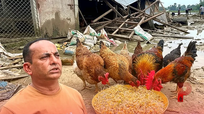 नेपाल में प्रलय: सैलाब में बही 22,000 मुर्गियां, आशियाना उजड़ने के बाद बिलख पड़ा किसान