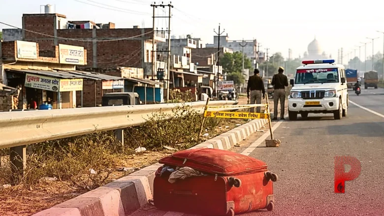आगरा में लाल ट्रॉली बैग से मिली लाश, 2000 किलोमीटर का पीछा कर पकड़े गए पति-पत्नी
