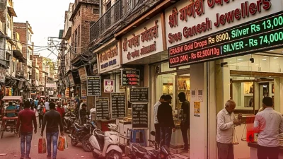 सोने की कीमतों में बड़ी गिरावट: 8900 रुपये सस्ता हुआ सोना, चांदी भी 13,000 रुपये फिसली
