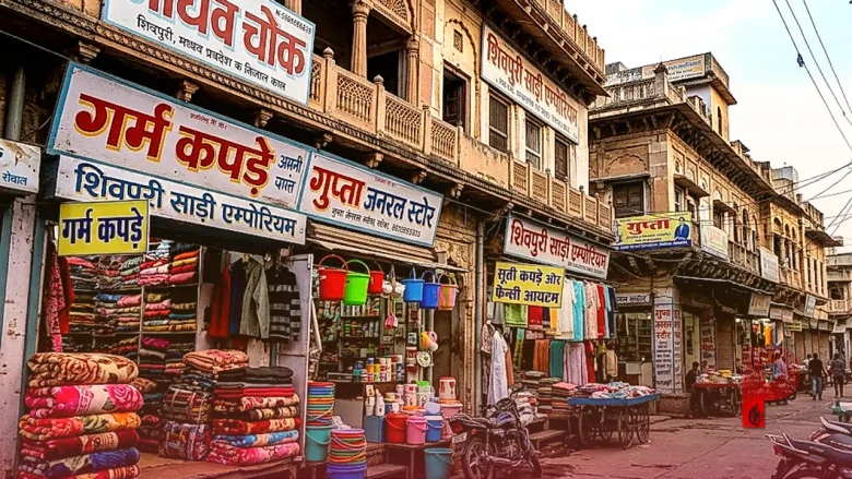 शिवपुरी के माधव चौक का अनोखा कारोबार, मौसम बदलते ही बदल जाती है दुकान की पूरी तस्वीर