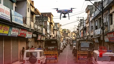 हल्द्वानी के बनभूलपुरा में हाई अलर्ट: सुप्रीम कोर्ट के फैसले से पहले ड्रोन से निगरानी, भारी पुलिस बल तैनात
