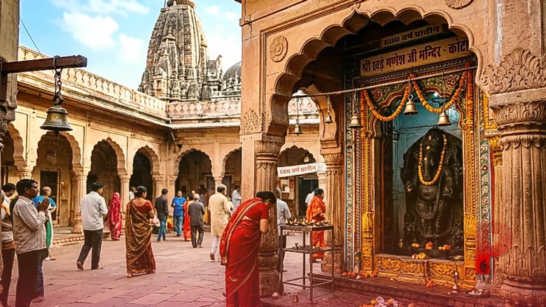 कोटा का प्रसिद्ध खड़े गणेश जी मंदिर: 600 साल पुरानी प्रतिमा और भक्तों की अटूट आस्था