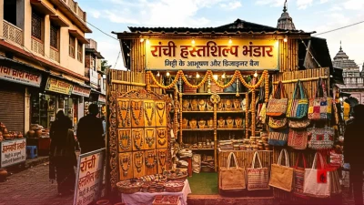रांची में फेस्टिव सीजन की धूम, मिट्टी की ज्वेलरी से लेकर डिजाइनर बैग्स ने बढ़ाई रौनक