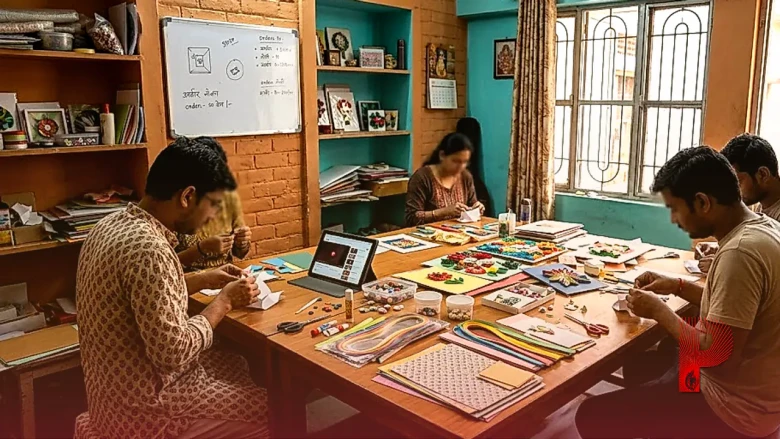यूट्यूब से सीखा हुनर बना कमाई का जरिया, 19 साल की नेहा का पेपर आर्ट बिजनेस आज बना मिसाल
