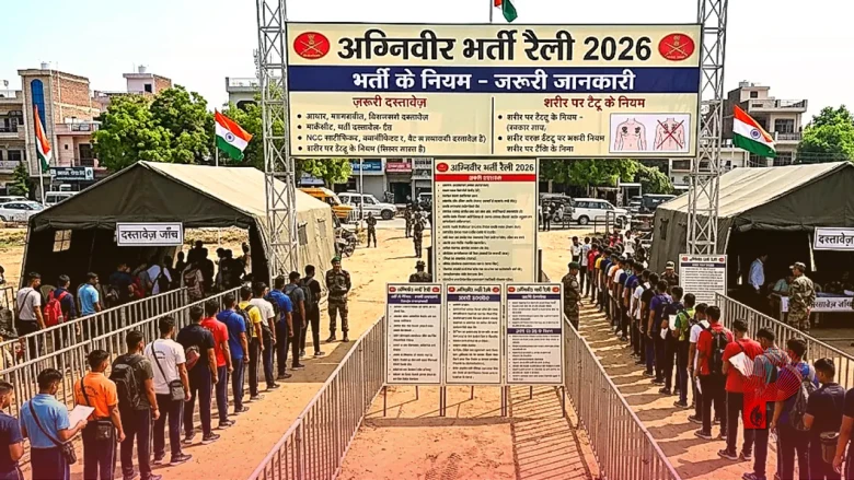 अग्निवीर भर्ती रैली 2026: शरीर पर टैटू से लेकर जरूरी दस्तावेजों तक, समझ लें फौज में भर्ती के हर नियम