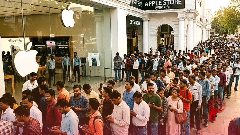 iPhone 18 Pro के लिए दीवानगी: पूरे परिवार के लिए खरीदे 6 स्मार्टफोन, मुंबई से दिल्ली तक स्टोर के बाहर उमड़ी भीड़