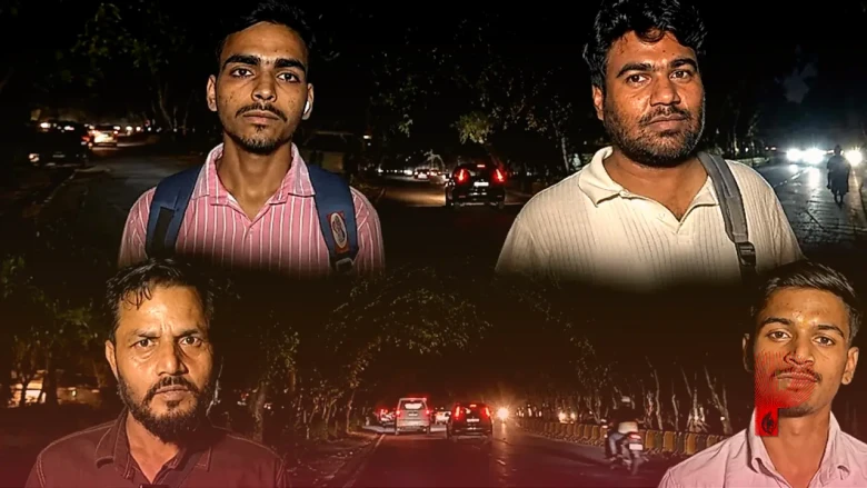 गाजियाबाद में नया रेलवे स्टेशन के पास की सड़क पर अंधेरा, स्थानीय लोग दहशत में