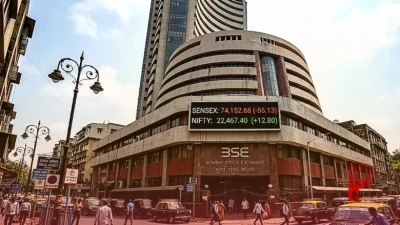 भारतीय शेयर बाजार में सुस्ती: सेंसेक्स में 55 अंक की गिरावट, निफ्टी संभला