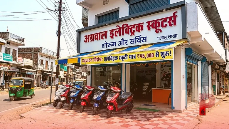 पलामू में इलेक्ट्रिक स्कूटी के शोरूम की शुरुआत, मात्र 45 हजार रुपये से शुरू है कीमत