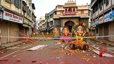 महाराष्ट्र के जलगांव में गणपति विसर्जन के दौरान दो गुट भिड़े, पथराव से फैली दहशत
