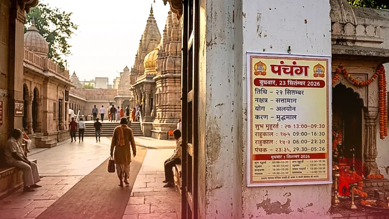 23 सितंबर 2026 का पंचांग: जानिए बुधवार के शुभ-अशुभ मुहूर्त, राहुकाल और पंचक लगने का सही समय