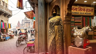 शकीरा का शानदार लुक: बनारसी सिल्क और शी-वुल्फ ब्रेस्टप्लेट में नजर आईं पॉप क्वीन