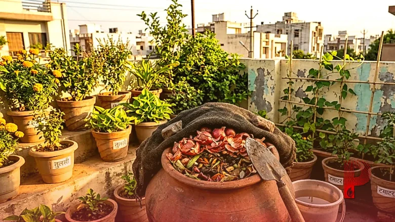 प्याज के छिलके फेंकने की गलती न करें, गार्डन के पौधों के लिए घर पर तैयार करें जादुई खाद