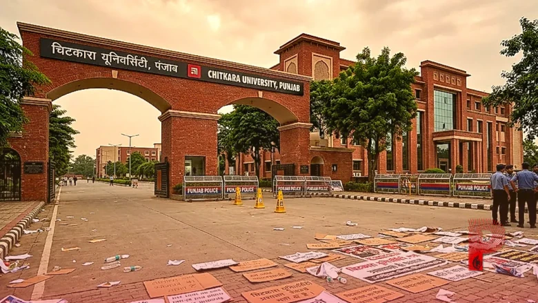 पंजाब की चिटकारा यूनिवर्सिटी में छात्रों का हंगामा, छात्राओं के लापता होने की अफवाह पर मचा बवाल
