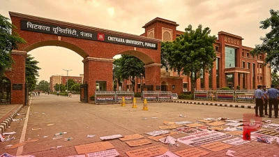 पंजाब की चिटकारा यूनिवर्सिटी में छात्रों का हंगामा, छात्राओं के लापता होने की अफवाह पर मचा बवाल