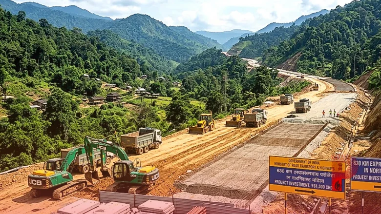 पूर्वोत्तर में सड़क नेटवर्क की बड़ी सौगात: 630 किलोमीटर लंबा एक्सप्रेसवे बनाएगी सरकार, ₹61500 करोड़ का होगा निवेश