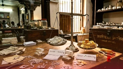 चांदी के दाम में बड़ी गिरावट: एक दिन में 5000 रुपये सस्ती हुई चांदी, सोने में जारी है तेजी
