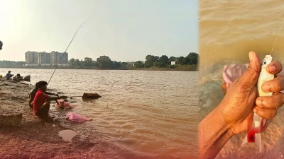 जमशेदपुर: स्वर्णरेखा नदी में बढ़ा जलस्तर, मछुआरों के लिए बनी कमाई का जरिया