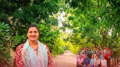 बाड़मेर: कचरे के ढेर को शिक्षिका ने बनाया ऑक्सीजन पार्क, 1000 पौधों से महका छात्रावास परिसर