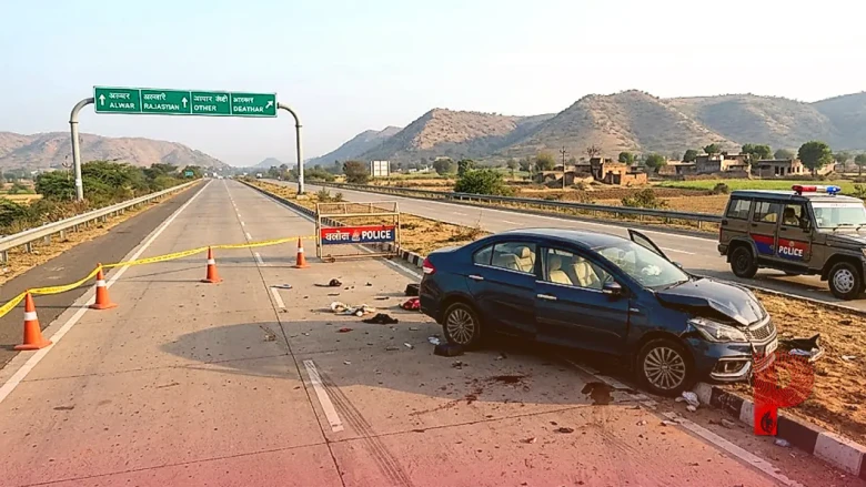 अलवर में पुरानी दुश्मनी में खूनी खेल: युवक की हत्या कर कार से सड़क पर फेंका, परिजनों ने एक आरोपी को दबोचा