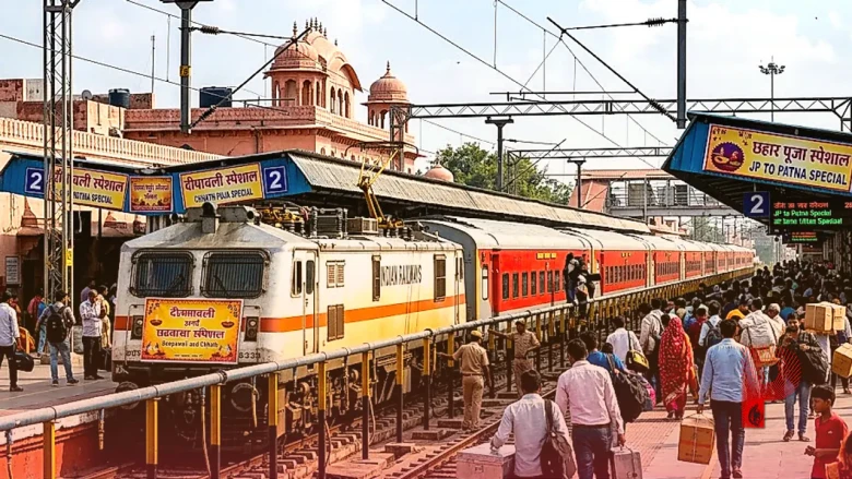 जयपुर रेलवे की सौगात: दीपावली और छठ पर घर जाना होगा आसान, स्पेशल ट्रेन के साथ 135 अतिरिक्त कोच जुड़ेंगे