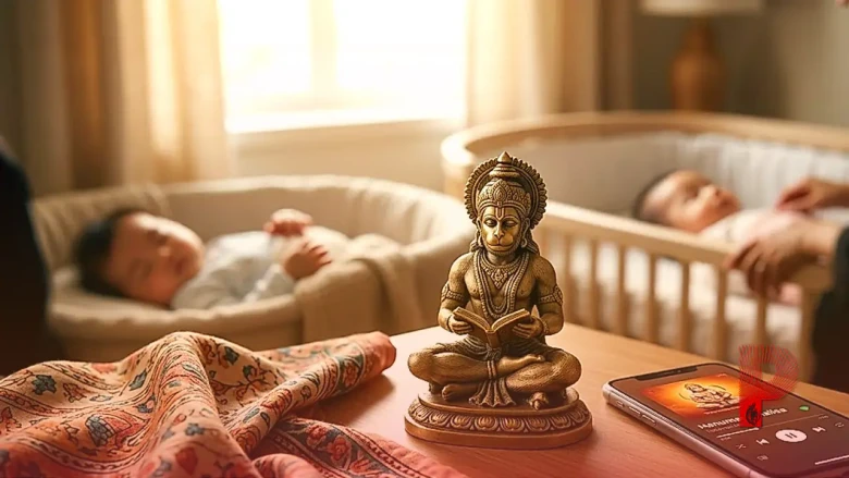 चीनी मूल के बच्चे पर हनुमान चालीसा का जादू, सुनते ही शांत होकर सो जाता है बच्चा