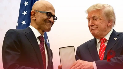 डोनाल्ड ट्रंप के दोहरे तेवर: एक तरफ माइक्रोसॉफ्ट को सरकारी कार्यक्रम से बाहर किया, दूसरी तरफ सत्या नडेला को दिया बड़ा सम्मान