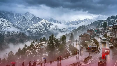 उत्तराखंड में मौसम का मिजाज बदला: ऊंची चोटियों पर बर्फबारी के साथ 7 जिलों में बारिश की चेतावनी