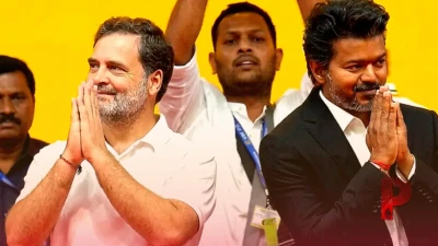 राहुल गांधी और विजय थलापति आए साथ, चेन्नई में होगा बड़ा सियासी संग्राम
