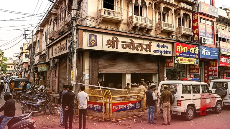 कोटा में बड़ी चोरी: नकाबपोश बदमाशों ने सिर्फ 3 मिनट में पार की 70 लाख की तिजोरी