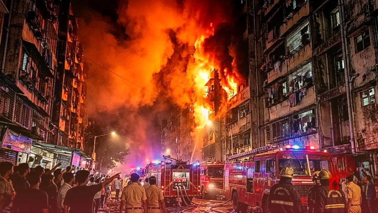 मुंबई के कुर्ला में 13 मंजिला इमारत की इलेक्ट्रिकल डक्ट में लगी भीषण आग, तीन बच्चों समेत 9 घायल