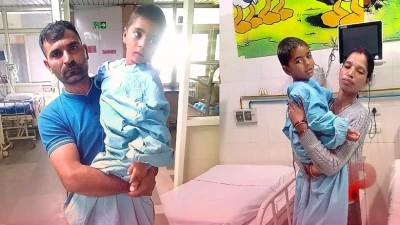 मंडी का यह पिता बेटे की जान बचाने के लिए कर्ज में डूबा, इलाज के लिए दर-दर भटकने को मजबूर