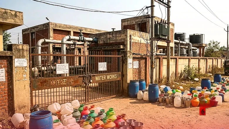 फरीदाबाद में बिजली कर्मचारियों की हड़ताल से हाहाकार, बंद हुए वाटर प्लांट, पीने के पानी के लिए तरस रहे लोग