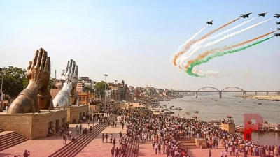 काशी के नमो घाट पर वायुसेना का 'विंग्स ओवर गंगा' एयर शो, पीएम मोदी की उपस्थिति में गूंजी लड़ाकू विमानों की गर्जना