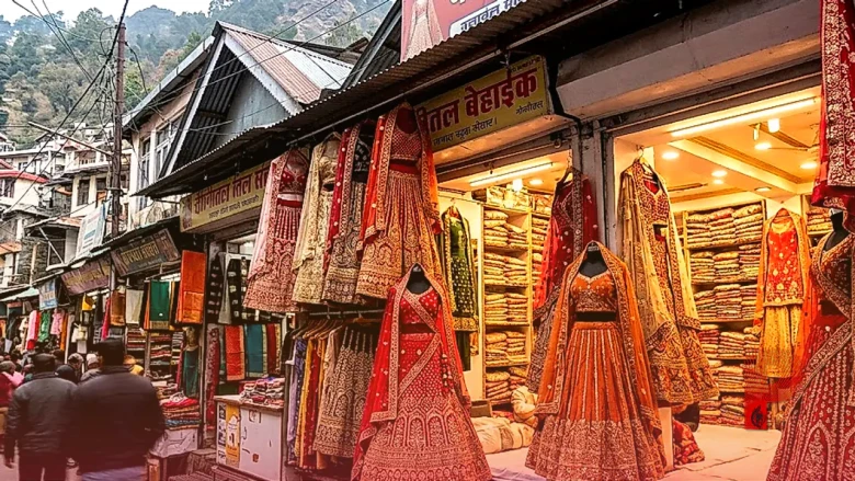 नैनीताल के बाजारों में ब्राइडल लहंगों का नया ट्रेंड, लाल-मेहरून छोड़ सालसा रेड और रस्ट ऑरेंज चुन रही हैं दुल्हनें