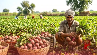चुकंदर की खेती से किसानों की बंपर कमाई, कम समय में बंपर मुनाफे का पूरा तरीका