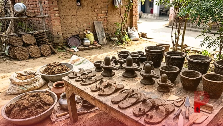 जमशेदपुर की सीमा पांडे का कमाल: गाय के गोबर से बना रही हैं शिवलिंग, चप्पल और फ्लावर पॉट