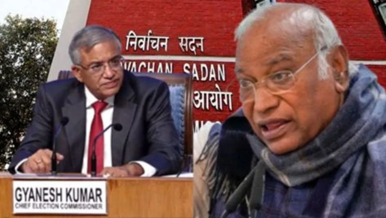 मुख्य चुनाव आयुक्त ज्ञानेश कुमार के खिलाफ विपक्ष का 'जन महाभियोग', मल्लिकार्जुन खरगे बोले- 'निजी बैर नहीं, लेकिन हटाना जरूरी'